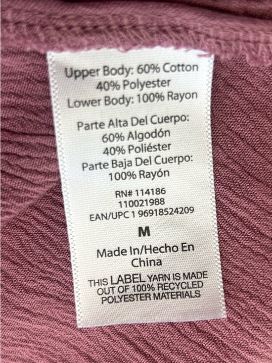 Frye Mauve Sleeveless Scoop Neck Button Front Midi Dress Size Medium - Picture 6 of 6